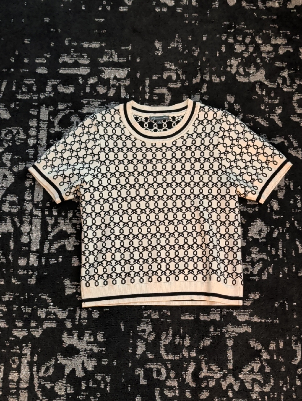 Adrianna Papell Short Sleeve Knit Top